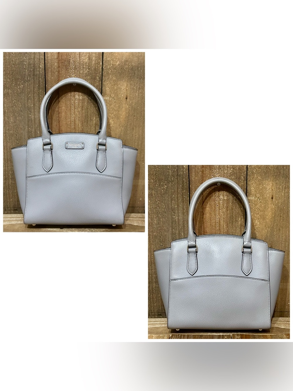 Kate Spade. 4 Piece Set: Jeanne Satchel with Free Eyeglasses, Scarf & Dust Bag. - Picture 3 of 16